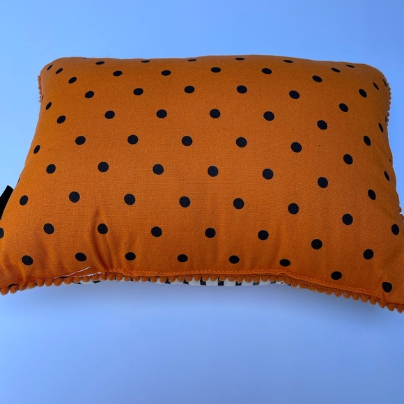 Witch Crafters Halloween Throw Pillow Truck Scene w/ Bats Crows & Pumpkins - Picture 6 of 8